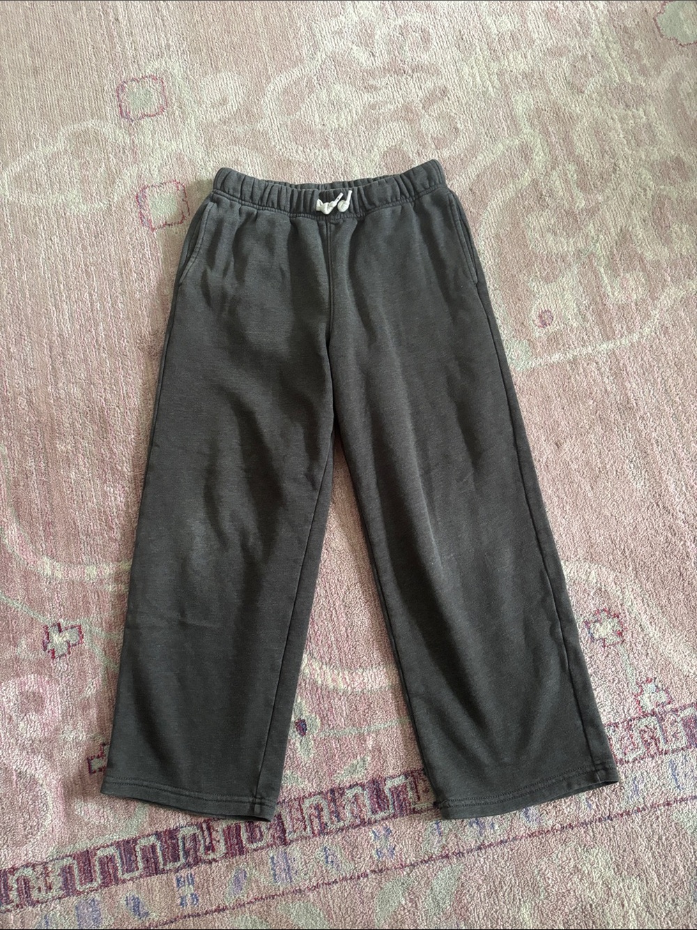 Old Navy Kids Gray Sweatpants Wide-Leg Pull-On